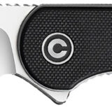 Civivi Knives C907A Elementum 2.96" Folding Plain Satin D2 Steel Blade, 4.03" Black Textured G10 Handle