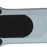 CobraTec Knives CALI952GRYTNS California 952 *CA Compliant 1.75" OTF Tanto Plain Black Stonewashed D2 Steel Blade, 3" Gray Anodized Aluminum Handle