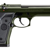 Beretta USA J92F300GR10 92FS Full Size Frame 9mm Luger 10+1 4.90" Black Steel Barrel, OD Green Cerakote Serrated Slide, OD Green Cerakote Aluminum Frame w/Beavertail, Black Textured Grip