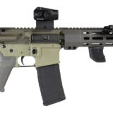 Shark Coast Tactical SCCSNKYSD300002 Sneeky Pete Deluxe 300 Blackout 30+1 7.50" Threaded Barrel, Aluminum Receiver w/Picatinny Rail, M-LOK Handguard, SB Tactical SBA3 Brace, Vortex Crossfire Red Dot,