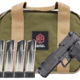Alpha Foxtrot AA39X1QIG-XDBK20-PROM AF1911 Romulus Promo Compact Frame 9mm Luger 20+1 3.50" Black DLC Threaded Compensated Barrel, Black DLC Stainless Steel Optic Ready/Serrated Slide & Frame w/Beaver