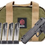 Alpha Foxtrot AA39X1CIG-XDBK20-PROM AF1911 Romulus Promo 9mm Luger 20+1 4.25" Black Bull Ramped Compensated Barrel, Polished DLC Stainless Steel Optic Ready/Serrated Slide & Frame w/Beavertail & Picat