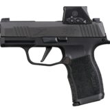 Sig Sauer 365X9BXR3RXSL10 P365X w/Optic Micro-Compact 9mm Luger 10+1 3.10" Black Barrel, Black Nitron Stainless Steel Serrated w/Sig ROMEO-X SIG-LOC Reflex Sight, Black Stainless Steel Frame w/Accesso