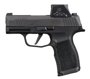 Sig Sauer 365X9BXR3RXSL10 P365X w/Optic Micro-Compact 9mm Luger 10+1 3.10" Black Barrel, Black Nitron Stainless Steel Serrated w/Sig ROMEO-X SIG-LOC Reflex Sight, Black Stainless Steel Frame w/Accesso