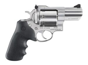 Ruger Super Redhawk 357 Mag/38 Special 8 Shot 2.50" Stainless Cylinder, Satin Stainless Steel Barrel & Frame, Hogue Tamer Monogrip Grip, Transfer Bar Safety, Exposed Hammer