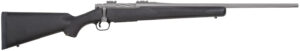 Mossberg 28006 Patriot 7mm-08 Rem 5+1 22" Stainless Cerakote Fluted Barrel, Stainless Cerakote Receiver Drilled & Tapped, Black Fixed Synthetic Stock, Right Hand