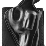 Galco AG118B Ankle Glove Size Fits Ankles up to 13" Black Leather Hook & Loop Fits Ruger SP101 Fits Taurus 605 Right Hand