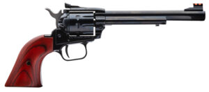 Heritage Mfg RR22999MB6AS Rough Rider 22 LR 22 WMR 9 Shot, 6.50" Black Steel Barrel, Black Zinc Alloy Frame, Black Cylinder, Cocobolo Grip, Hammer/Thumb Safety, Exposed Hammer