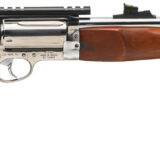 Rossi SCJ4510SS Circuit Judge 45 Colt (LC) Caliber or 410 Gauge with 5rd Capacity, 18.50" Barrel, Polished Stainless Metal Finish & Hardwood Monte Carlo Stock Right Hand (Full Size)