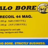 Buffalo Bore Ammunition 4G20 Low Recoil Strictly Business 44Rem Mag 240gr Jacket Hollow Point 20 Per Box/12 Case