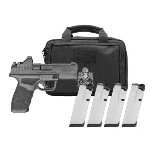 Springfield Armory Gear Pac Echelon 4.0C Handgun 9mm Luger 10rd(4) Magazines 4" Barrel Night Sights Green Dot  & Bag CA Compliant