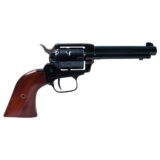 Heritage Rough Rider Handgun .22 LR 6rd Capacity 6.5" Barrel Black with Wood Grip and 1776 Leather Holster