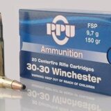 PPU Rifle Ammunition .30-30 Win 150 gr FNSP 2300 fps 20/ct