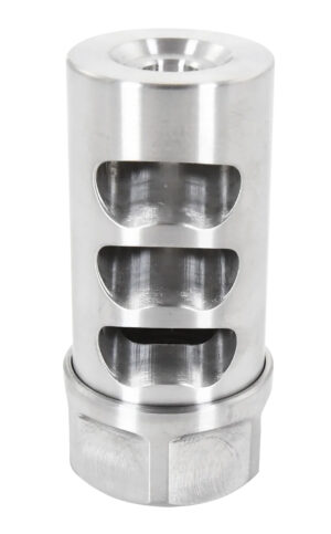 American Precision Arms G2L5830S Gen 2 Little Bastard Self Timing Brake Stainless Steel with 5/8"-24 tpi Threads, 2.22" OAL & 1" Diameter for 30 Cal Rifle