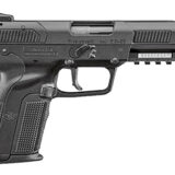 FN 3868900752 Five-seveN  5.7x28mm 4.80" Barrel 10+1, Matte Black Polymer Frame With Mounting Rail & Serrated Trigger Guard, Matte Black Steel Slide, Ambidextrous Safety