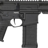 CMMG 54AE10FAB Banshee MK4 5.7x28mm 32+1, Black Nitride Medium Taper Threaded Barrel, EML 11" M-LOK Handguards, Black Armor Cerakote Aluminum Picatinny Rail Receiver, CMMG Zeroed Grips