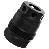 Liberty Precision Machine LPM-2011 Baby Bell Muzzle Brake Black Stainless Steel 1/2"x28 Threads 1.10" OAL