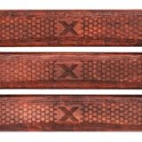 Woox SH.MLK004.S3 M-LOK Rail Covers 3 Slot American Walnut 4.88" Long