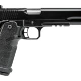 Kimber Mfg, Inc 3600304 DS Warrior 10mm Auto 18+1 6" Matte Stainless Barrel, KimPro Black Optic Cut/Serrated Slide, Black Stainless Steel Frame w/Beavertail & Picatinny Rail, Black Carbon Fiber Grip,