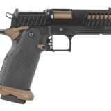 Fierce Firearms FGZ-9-C-BBZ-CS Grizz Commander 9mm Luger 10+1 4.25" Black Bull Barrel, Steel Optic Ready/Serrated Slide, Burnt Bronze Cerakote w/Black Controls Steel Frame w/Accessory Rail, RMR Footpr