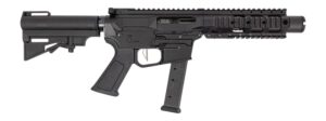 Dpms Panther Arms DP51655231780 Kitty Kat G9 9mm Luger 27+1 4" Black Nitride Heavy Threaded Barrel, Black Hardcoat Anodize Aluminum Receiver w/Picatinny Rail, M-LOK Handguard, Black Polymer DPMS CAR B