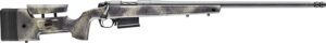 Bergara Rifles B14S3815 B-14 Wilderness HMR 25 Creedmoor 5+1 24" Sniper Gray Cerakote Threaded Barrel, Sniper Gray Cerakote Steel Drilled & Tapped Receiver, Wilderness Camo w/Black Webbing Adj Cheek &