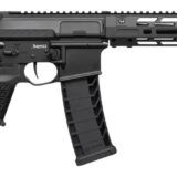 CMMG 94A68CD-AB Zeroed Banshee Mk4 9mm Luger 33+1 6.50" Black Nitride Threaded Barrel, Black Armor Cerakote Aluminum Receiver w/Picatinny Rail, M-LOK Handguard, Black Polymer CMMG RipBrace, CMMG Zeroe