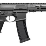 CMMG 94A68CD-TNG Zeroed Banshee Mk4 9mm Luger 33+1 6.50" Black Nitride Threaded Barrel, Tungsten Cerakote Aluminum Receiver w/Picatinny Rail, M-LOK Handguard, Black Polymer CMMG RipBrace, CMMG Zeroed