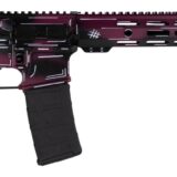 Shark Coast Tactical SCC02119ABKCH Anime-15 5.56 NATO 30+1 16" Black Nitride Threaded Barrel, Black Cherry Cerakote Aluminum Receiver w/Picatinny Rail, M-LOK Handguard, Magpul Collapsible Black Polym
