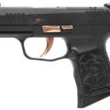 Sig Sauer 365380ROSE P365 Rose Kit Micro-Compact 380 ACP 10+1 3.10" Black Nitron Stainless Steel Optic Ready/Serrated Slide, Black w/Rose Gold Accents Stainless Steel Frame w/Accessory Rail, Black Las