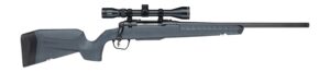 Savage Arms 33177 Axis 2 XP 308 Win 4+1 20" Matte Black Carbon Steel Threaded Barrel & Drilled & Tapped Receiver, Gray Synthetic Fixed w/Pistol Grip Stock, 3-9x40mm Duplex Scope, Right Hand