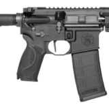 Smith & Wesson 14604 M&P15 Axe 300 Blackout 30+1 8" Black Armornite Threaded Barrel, Black Hardcoat Anodize Aluminum Receiver w/Picatinny Rail, M-LOK Handguard, Black Polymer Magpul BTR Arm Brace, Int