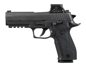 Sig Sauer 226X9RXSL10 P226 w/Optic Full Size 9mm Luger 10+1 4.40" Black Bull Barrel. Matte Black DLC Stainless Steel Serrated w/Optic Slide. Black Anodized Alloy Frame w/Picatinny Rail. Black Hogue G1