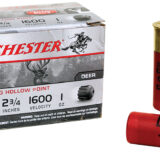 Winchester Ammo X12RS15VP Super X 12Gauge 2.75" 1oz Rifled Slug Shot 15 Per Box/10 Case