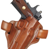 Galco CM112 Combat Master OWB Tan Leather Belt Slide Fits S&W K Frame Fits Ruger Security-Six Right Hand