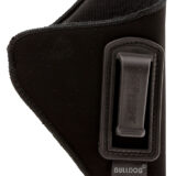 Bulldog DIP224 Deluxe IWB Black Suede Like Belt Clip Fits S&W J Frame/Taurus 85/2-2.50" Barrel Right Hand