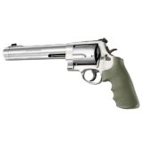 Hogue OverMolded Rubber Tamer Conversion Monogrip S&W K/L/N/X/Z-Frame Revolvers Round Butt OD Green