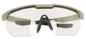 Radians XFPZ4511C Safety Glasses Clear Lens Oversized Tan Frame