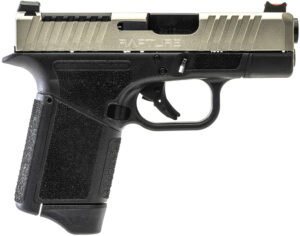 Gforce Arms GF932512GN Rapture Sub-Compact Frame 9mm Luger 12+1 3.25" Black Steel Barrel, Nickel Steel Optic Cut/Serrated Slide, Gray Cerakote Polymer Frame, Shield RMSc/RMR Footprint
