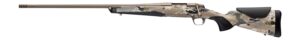 Browning 036125298 X-Bolt 2 Speed Full Size 7mm PRC 3+1 24" Smoked Bronze Cerakote Fluted Threaded Barrel & Steel Drilled & Tapped Receiver, Ovix Camo w/Black Overmold Adj Vari-Tech Synthetic Stock, L