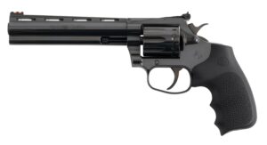Colt Mfg KCOBRA22-BP6RFO King Cobra Target 22 LR 10rd Shot 6" Blued Vent Rib Barrel, Blued Carbon Steel Cylinder & Frame, Black Hogue Overmolded Grip, Exposed Hammer