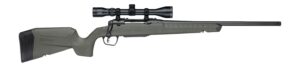 Savage Arms 33162 Axis 2 XP w/Optic 243 Win 4+1 20" Matte Black Carbon Steel Threaded Barrel, Drilled & Tapped Receiver, OD Green Synthetic Fixed w/Pistol Grip Stock, 3-9x40mm Duplex Scope, Right Hand