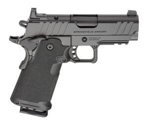 Springfield Armory PH9114AOS 1911 DS Prodigy Sub-Compact Frame 9mm Luger 18+1 3.50" Black DLC Match Grade Barrel, Black Cerakote Carbon Steel Optic Ready/Serrated Slide & Frame w/Beavertail & Picatinn