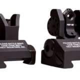 Troy Ind SSIGMCMSTBT01 Tritium Micro BattleSight Set M4 Front & Dioptic Rear Black Hardcoat Anodized