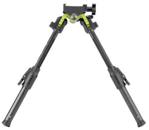 Mdt Sporting Goods Inc 105560GRN GRND-POD Green/Black 4.50"-9" Carbon Fiber/Aluminum, Adj. Throw Lever, 4 Leg Postitions, Fits Picatinny Rail