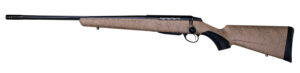 Tikka JRTXRT47124 T3x Roughtech 7mm PRC 3+1 24.30" Black Fluted Threaded Barrel, Black Steel Drilled & Tapped Receiver, Tan Roughtech Synthetic Stock, Left Hand