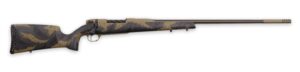 Weatherby MAX01N338LR8B Mark V Apex .338 Lapua Magnum 26" 7mm PRC 26" Graphite Black & Tan Cerakote Fluted Threaded Barrel, Tan Cerakote Steel Drilled & Tapped Receiver, Carbon Fiber w/Brown & Tan Spo