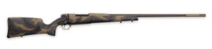 Weatherby MAX01N7MMPR8B Mark V Apex 7mm PRC 3+1 26" Graphite Black & Tan Cerakote Fluted Threaded Barrel, Tan Cerakote Steel Drilled & Tapped Receiver, Carbon Fiber w/Brown & Tan Sponge Accents Fixed