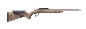 CVA CR4918MOBL Scout Spur 410 Gauge 1rd Patriot Brown Cerakote Steel barrel & Receiver w/Picatinny Rail, Mossy Oak Bottomland Synthetic Stock