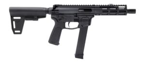 Gforce Arms GFHYB745 Jawbone 45 ACP 26+1 7" Black QPQ Threaded Barrel, Black Anodized Aluminum Alloy Receiver w/Picatinny Rail, Black Ace of Brace Paddle Pistol Brace, Black Polymer Grip, Ambidextrou